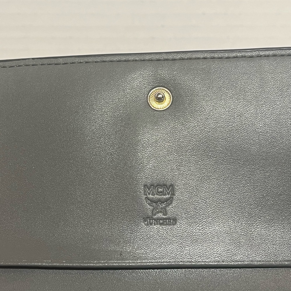 MCM Black Wallet with Vibrant Bunny Accent - Picture 3 of 8